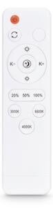Brilagi - Corp de iluminat LED PILANA dimerizabil, 48W/230V, stejar/negru, 42x42 cm + telecomandă