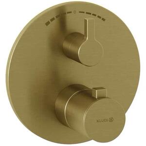 Kludi Nova Fonte Puristic baterie cadă-duș ascuns cu termostat auriu 20810N015