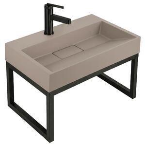 Lavoar din compozit Rea GOYA TAUPE 50CM + Cadru