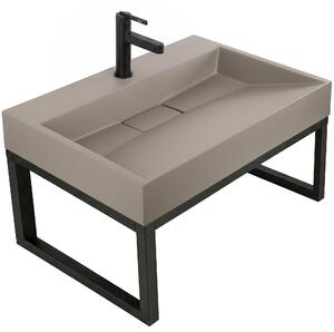 Lavoar din compozit Rea GOYA TAUPE 70CM + Cadru