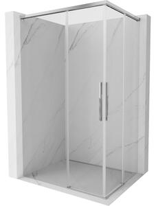 Cabină de duș glisantă Mexen Rox, Duo 85 x 80 cm, sticlă transparentă, profil cromat, 8C2D-085-080-01-00