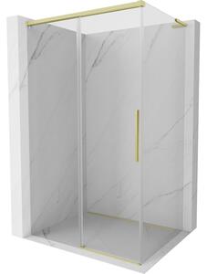 Mexen Rox L cabină de duș culisantă 120 x 90 cm, transparentă, aurie periată - 8C2L-120-090-55-00