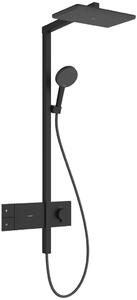 Hansgrohe Raindance Alive Q set de duș perete cu termostat cu duș de ploaie negru 24580670