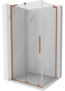 Mexen Velar L cabină de duș glisantă 120 x 90 cm, transparentă, cupru periat - 871-120-090-03-65
