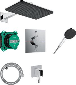 Hansgrohe Raindance Alive Q set de duș ascuns cu termostat cu duș de ploaie crom 24620000