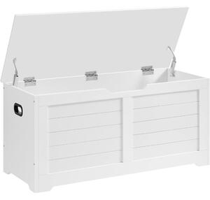 Cutie de depozitare, bancă organizatoare, alba 100x40x46cm