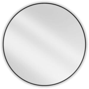 Mexen Loft, oglinda baie rotunda 95 cm, culoare rama negru mat, 9850-095-095-000-70