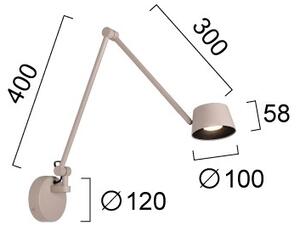 Lampă de perete LED dimabilă SAVINA LED/9W/230V bej