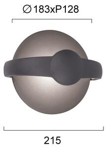 Aplica de perete LED MAYORKA LED/12W/230V gri