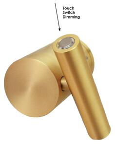 Aplica de perete tip spot LED reglabilă PLANET LED/4W/230V, auriu