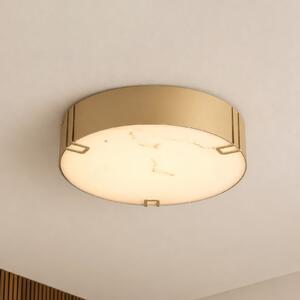 Searchlight Plafonieră LED Marmo, culoare aurie, metal, IP44, 3.000 K, reglabil, Auriu / Alamă, Baie, Metal
