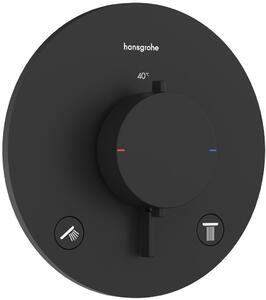 Hansgrohe Ecostat Comfort S baterie cadă-duș ascuns cu termostat negru 33715670