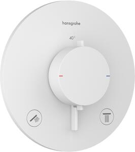 Hansgrohe Ecostat Comfort S baterie cadă-duș ascuns cu termostat alb 33715700