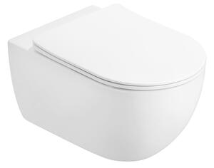 Mexen Carmen 2.0 vas de toaletă wc Rimless Tornado cu capac slim cu închidere lentă, duroplast, alb lucios - 3088L4000T