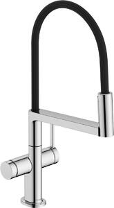 Hansgrohe Talis Select M54 PowderSpray baterie bucătărie pe picior crom-negru 72861000