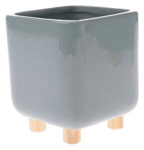 Capac pentru oală din ceramică Roland verde, 10,3x 12 cm
