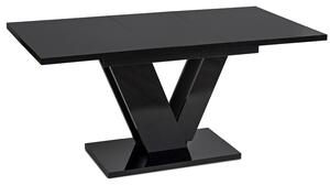 JAKS Masă de bucătărie Clark 120 cm black gloss glamour