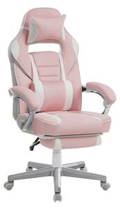 Scaun birou Songmics Roz 65.5x70.9x129.7 cm