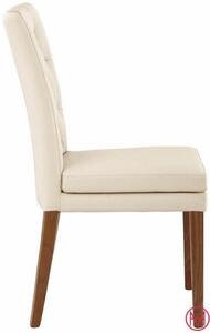 Set 2 scaune Colorado bej piele ecologica 46/59/95 cm