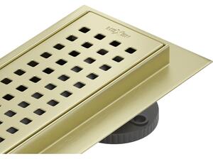 Mexen Flat 360° M08 scurgere liniară rotativă 50 cm, auriu periat - 1A25050-40