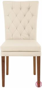 Set 2 scaune Colorado bej piele ecologica 46/59/95 cm