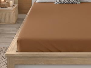 Cearsaf din microfibra MICROVELLE maro 90x200 cm