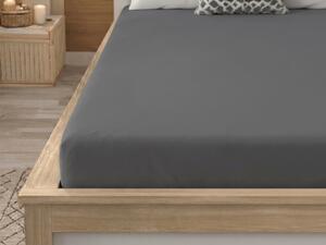 Cearsaf din microfibra MICROVELLE gri inchis 90x200 cm