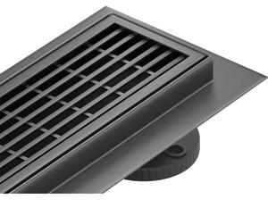 Mexen Flat 360° Scurgere liniară rotativă M33, 50 cm, gri armat periat - 1E33050-40
