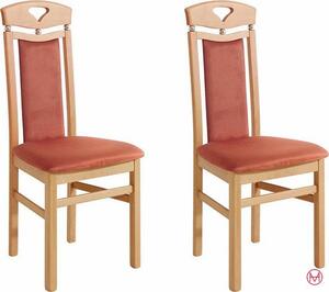 Set 2 scaune Pisa portocalii 46/50,5/103 cm