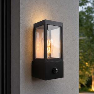Searchlight Lampă de perete pentru exterior Dubai, negru, ABS, policarbonat, E27, Negru, Plastic, Modern, Priză de perete top