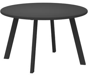 Masă de grădină rotundă, oțel, negru Ø70 cm