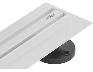 Rigolă de duș Mexen Flat 360° Slim 50 cm, albă, 1241050