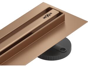 Rigolă de duș Mexen Flat 360° Slim 50 cm, cupru mat, 1C41050