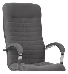 Set 2 scaune directoriale SENNA, textil microfibra, Gri