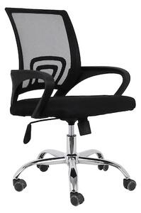 Scaun de birou JUNIOR, reglabil pe inaltime, Mesh, Negru
