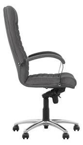 Set 2 scaune directoriale SENNA, textil microfibra, Gri
