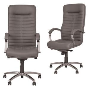 Set 2 scaune directoriale SENNA, piele ecologica, Gri