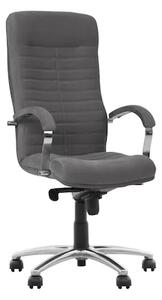 Set 2 scaune directoriale SENNA, textil microfibra, Gri