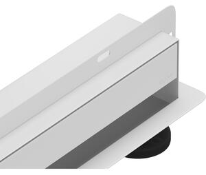 Mexen Flat Wall, rigola de duș montată pe perete 2 în 1, 50 cm, albă, 1230050