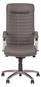 Set 2 scaune directoriale SENNA, piele ecologica, Gri