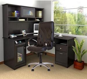 Scaun de birou HAVANA STEEL CHROME, mecanism Multiblock, Negru, piele ecologica