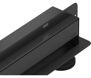 Mexen Flat Wall scurgere liniară de perete 2în1 50 cm, negru - 1730050