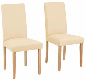 Set 4 scaune Roko bej-fag 46,5/57/96 cm