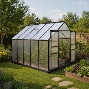 Furnigo Solară de grădină 310x250x195 cm + bază - negru