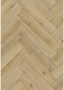 Mexen Charter Oak panouri de vinil model os de pește 570 x 95 mm LVT Dryback 2,5 mm, suport PVC, 4 V-Fugă, Stejar