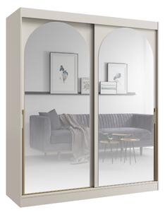 Dulap de haine 180 cm Moria 3 (cașmir + auriu) (cu oglindă). Promo -6%. 1160162