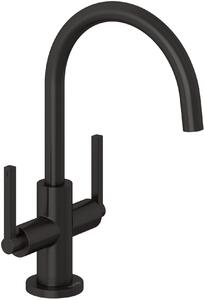 Kludi Nova Fonte Puristic baterie lavoar stativ negru 20118N215