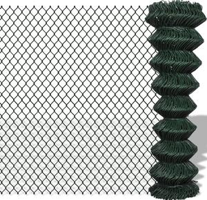 Gard de legătură din plasă, verde, 1,5 x 25 m, oțel