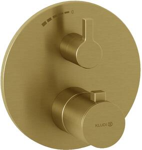 Kludi Nova Fonte Puristic baterie de duș ascuns cu termostat auriu 20885N015
