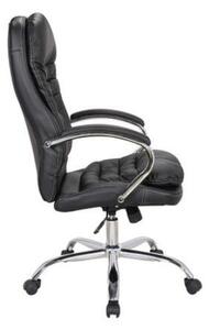 Scaun directorial VALUE, Negru, Piele ecologica